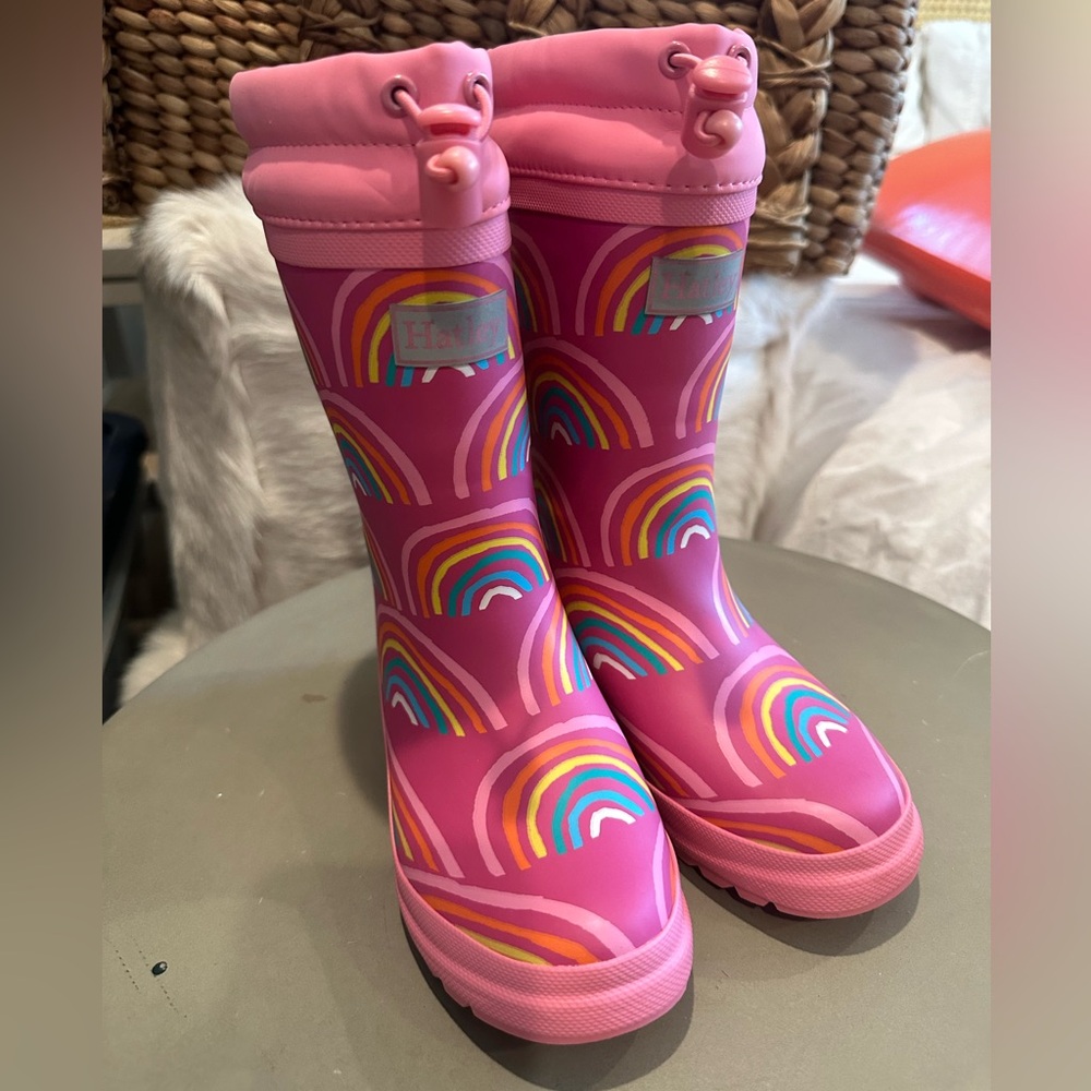 HATLEY Rainbow Rain Boot NWOT